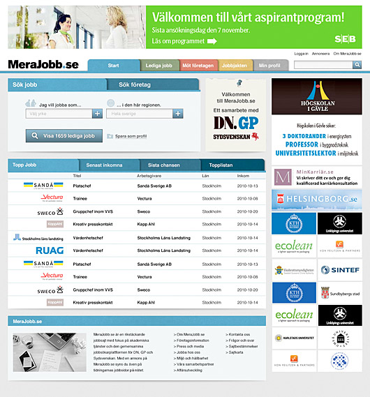 MeraJobbDesignStartPage